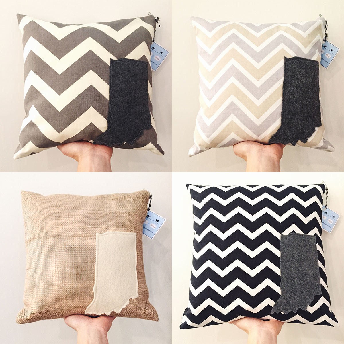 Indiana pillows at Homespun: Modern Handmade